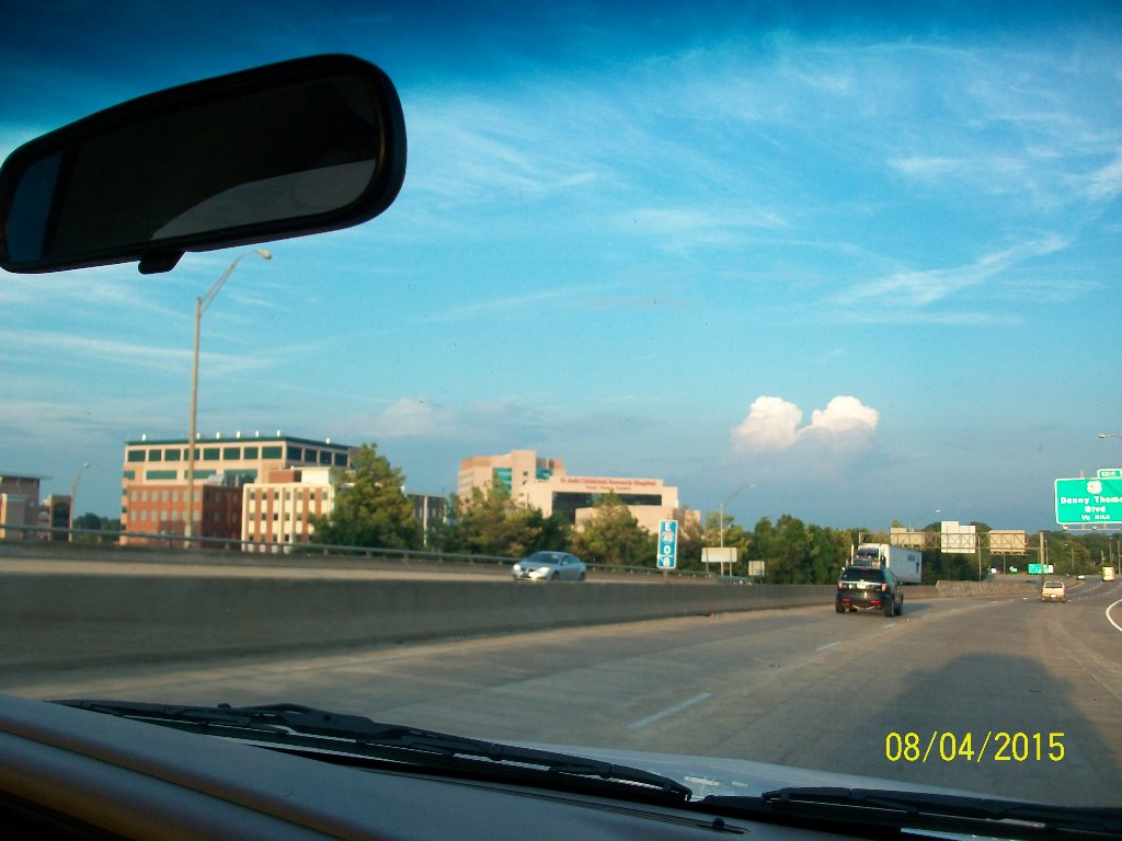 Saint Judes Childrens Research Hospital.  We passed by it, going to & coming home from the reunion.