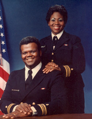 Standing: Yvonne (Class of 1965) Seated: husband, Dr. Shearwood J. McClelland,
Yvonne Thornton M.D.
Lieutenant Commander, USN, Medical Corps
Station: Bethesda (National Naval Medical Center)
1979 - 1982