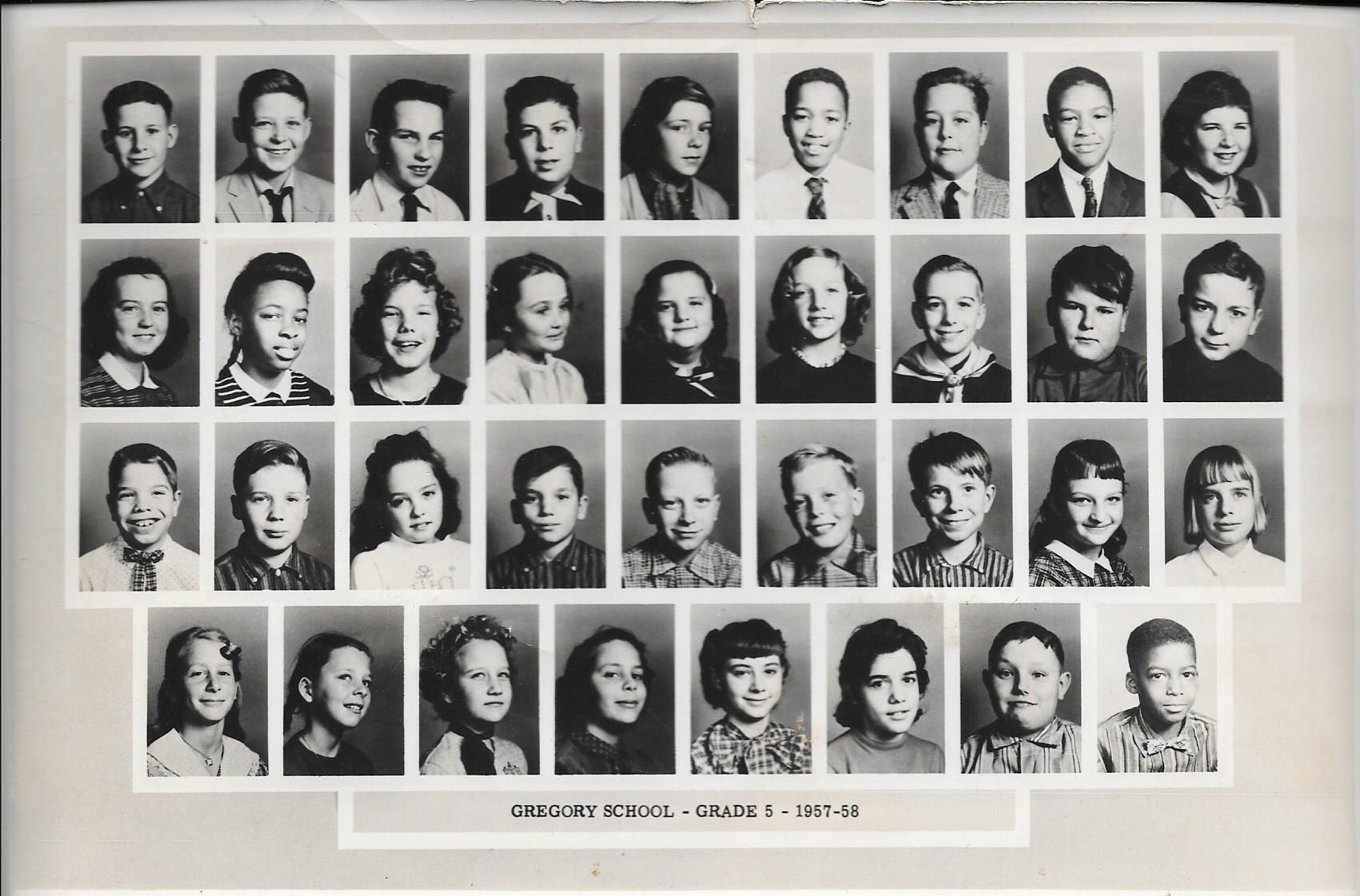 Mrs. Develin's 5th Grade Class 1957-58